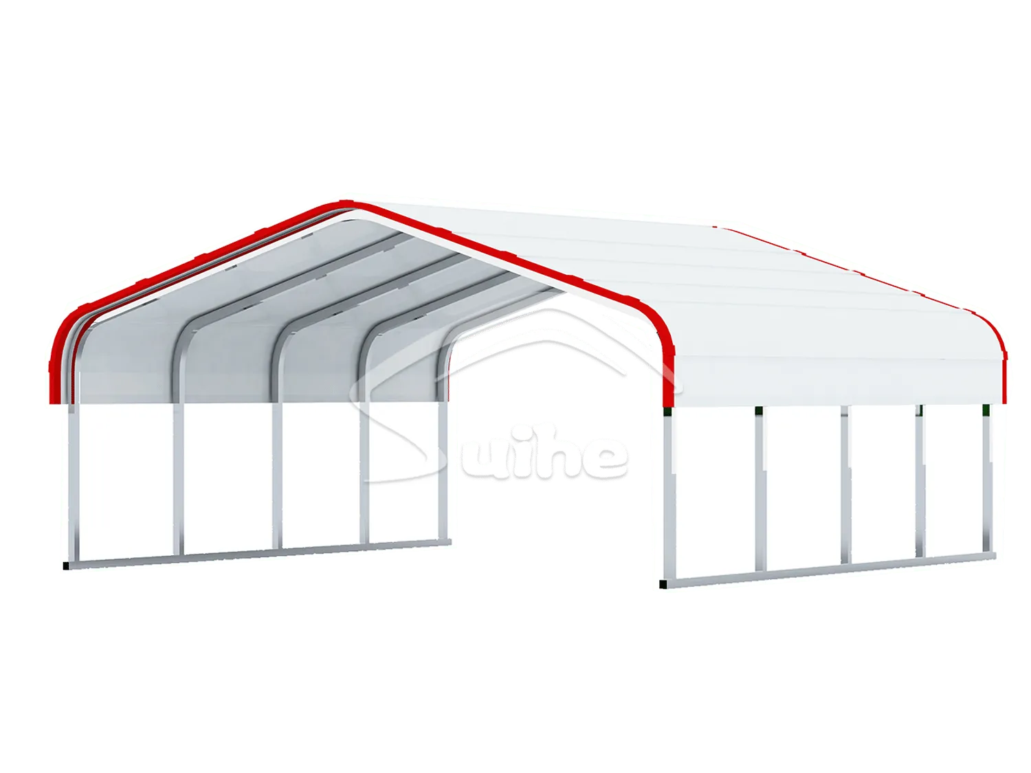 All Steel Carport 12'W 14'W 20'W