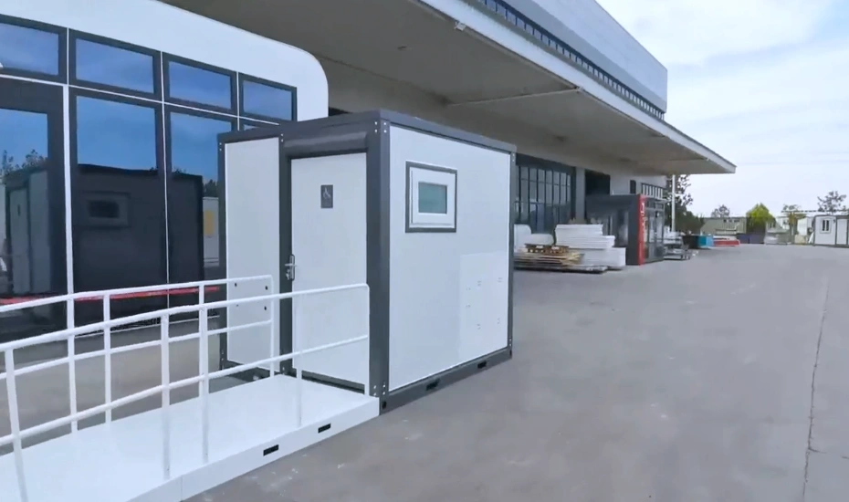 8 FT Disabled Portable Toilet Display Video